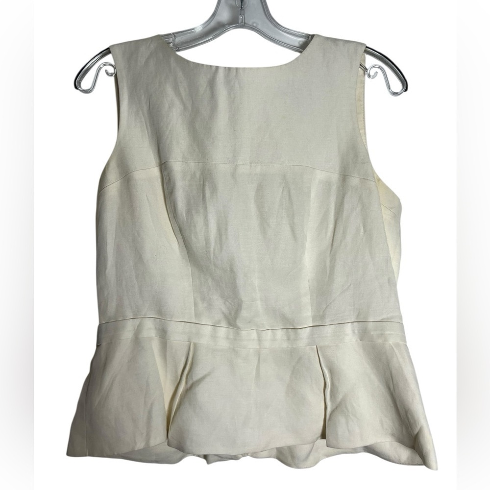 Chic Cream Peplum Blouse